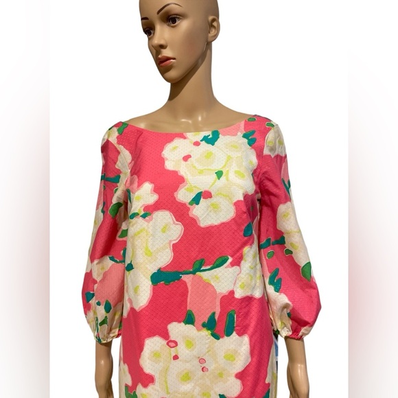 Lilly Pulitzer Classic Cindy Dress - Hotty Pink Printed - Picture 2 of 6